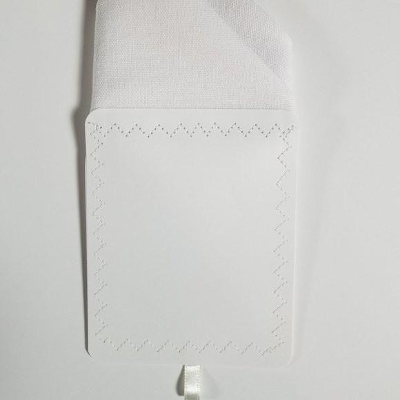 NEW - White Linen Blend Pre-Folded Pocket Square Handkerchief Insert - Picture 5 of 8
